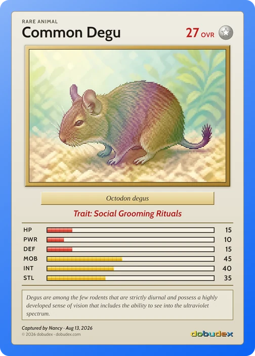The Rare Common Degu card dobudex drew from that scan